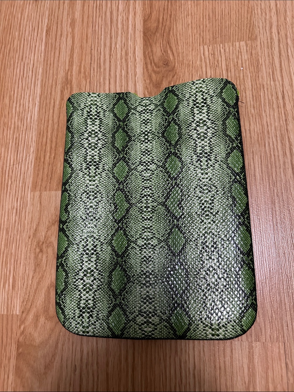 Green Snake-Pattern IPad cover